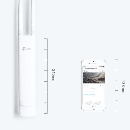 Access Poit Tp-Link EAP110-Outdoor Omada 2.4 GHz 300 Mbps Exteriores.