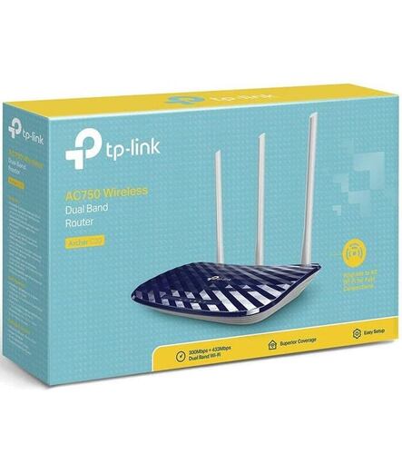 Router Inalambrico Tp-Link ARCHER C20 AC750 Banda Dual 2.4 Y 5GHz.