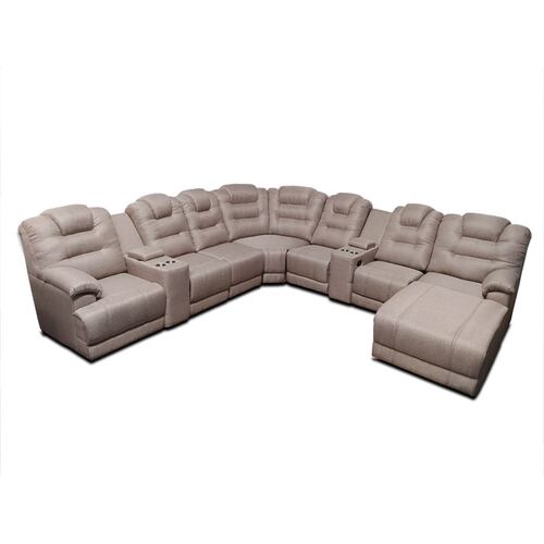 Sala Modular Hercules c/2 reclinables en Tela Michell Capuchino. MADERIAN // ENTREGA EN CDMX Y AREA METROPOLITANA