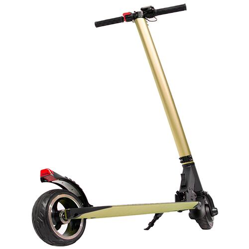 Scooter Electrico Plegable 23 km  3 Velocidades Luz Led Patin Dorado Centurfit