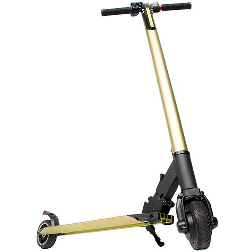 Scooter Electrico Plegable 23 km  3 Velocidades Luz Led Patin Dorado Centurfit
