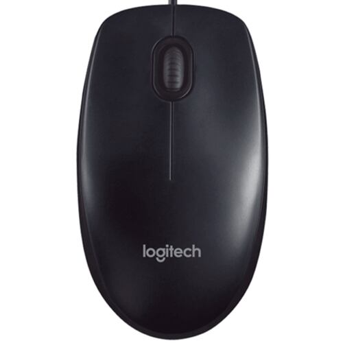 Mouse Logitech Alambrico Optico USB Negro M90 910-004053.