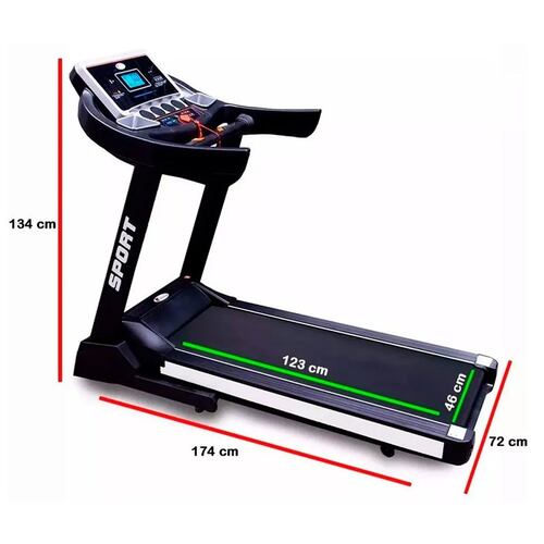 Caminadora 3 Hp Electrica Inclinacion Automatica 110Kg 3 Niveles Pantalla LCD Ahorra Energia Centurfit