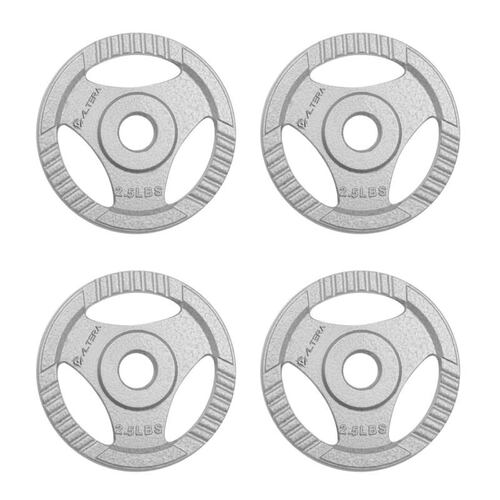 Kit de Discos de pesas 2.5 Lbs diametro de 1 pulgada 4 Pzs