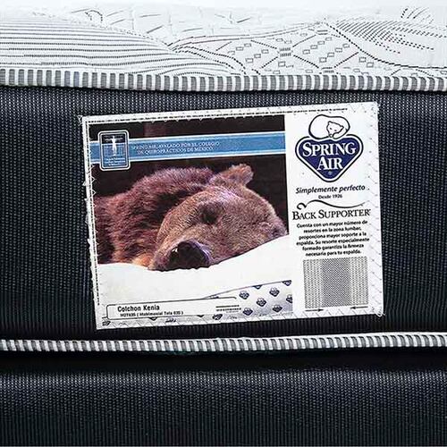 Juego De Box Y Colchon Kenia Spring Air - King Size.