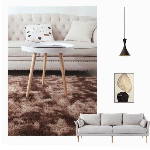 Tapete Decorativo Afelpado Motley 1.80mx1.20m de Fibra Larga Ultra Suave y Caliente Ideal para Sala recamara