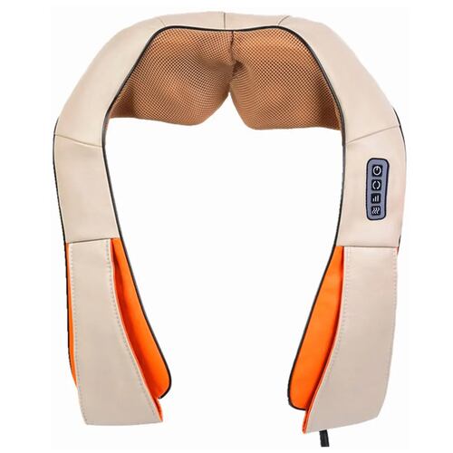 Masajeador Cuello Hombros  Contol de Calor 16 Rodillos  3 Niveles Relaja Espalda Cintura Pies