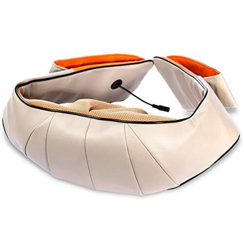 Masajeador Cuello Hombros  Contol de Calor 16 Rodillos  3 Niveles Relaja Espalda Cintura Pies