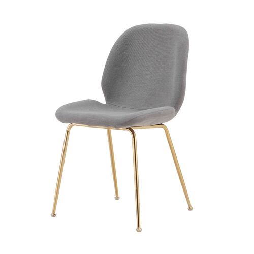 Silla de Comedor Anastasia Gris y Oro - Kessa.