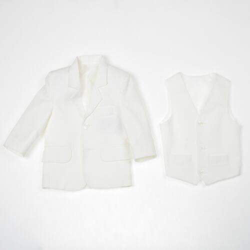 Traje de Lino Para Niño color Hueso.