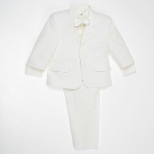 Traje de Lino Para Niño color Hueso.