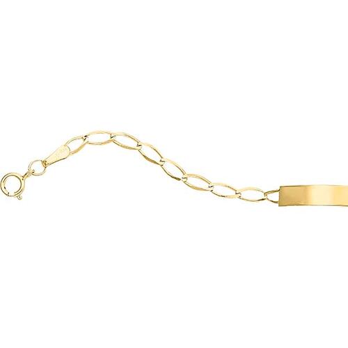 Esclava Infantil Tejido 1x1 De 14 Cm Oro 10 K 