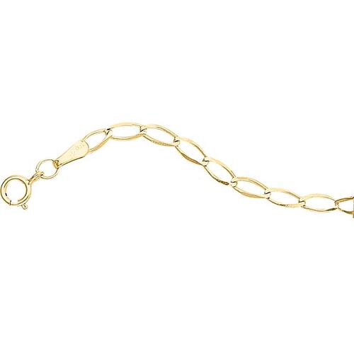 Esclava Infantil Tejido 1x1 De 14 Cm Oro 10 K 
