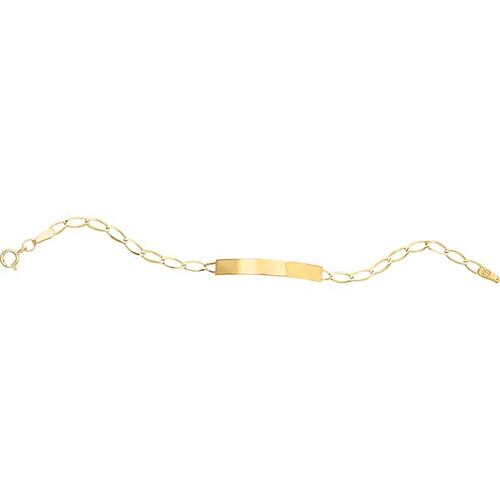 Esclava Infantil Tejido 1x1 De 14 Cm Oro 10 K 