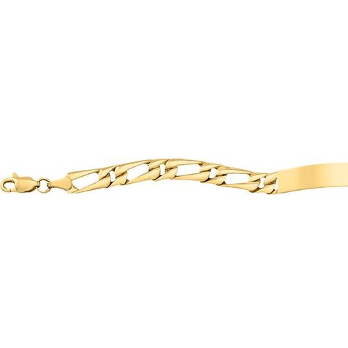 Esclava Dama Tejido 1x1 De 18 Cm Por 6mm Oro 10 K