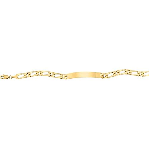Esclava Dama Tejido 1x1 De 18 Cm Por 6mm Oro 10 K