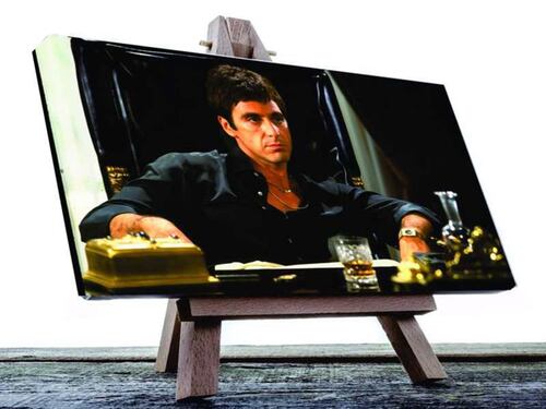 Cuadro Canvas Scarface Tony Montana, cara cortada.