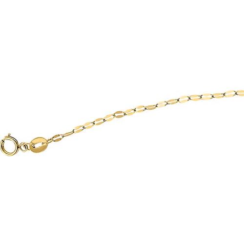 Cadena Espejo Grano De Café 45 Cm 10 K