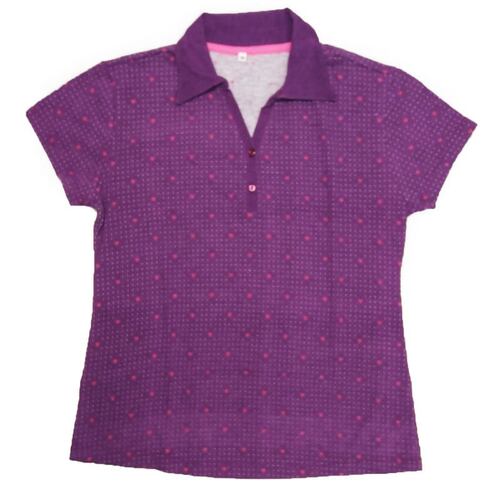 Playera Tipo Polo para mujer. Diseño casual