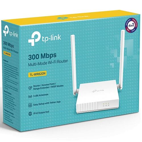 Router Inalambrico Tp-Link TL-WR820N 300Mbps Multi-Modo.