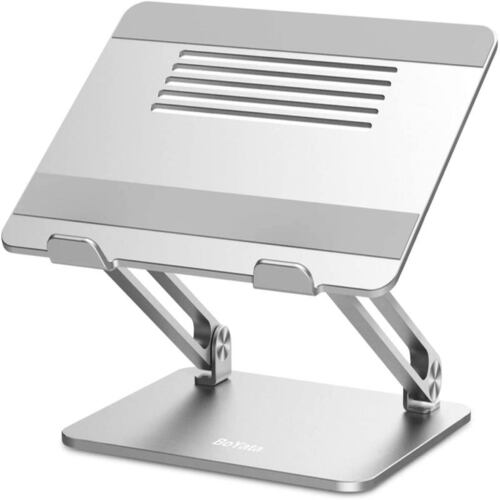 Soporte para laptop Boyata 13 a 17" con ventilación -Plata