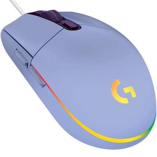 Mouse Logitech G203 LIGHTSYNC RGB Alambrico Optico USB Lila 910-005852.