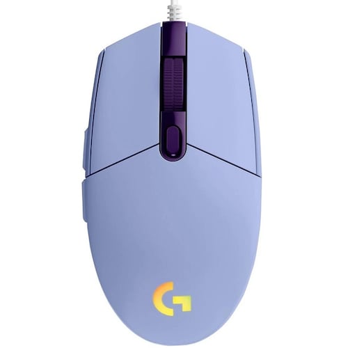Mouse Logitech G203 LIGHTSYNC RGB Alambrico Optico USB Lila 910-005852.