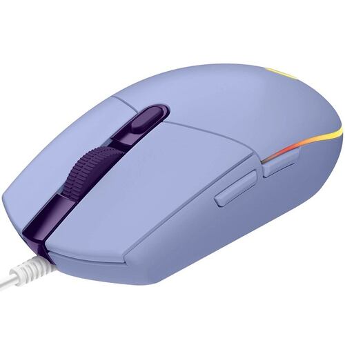Mouse Logitech G203 LIGHTSYNC RGB Alambrico Optico USB Lila 910-005852.