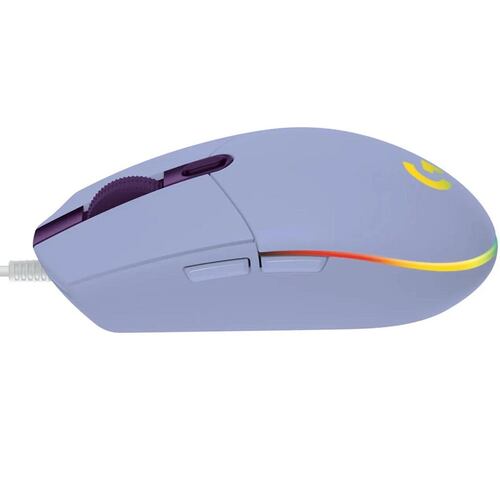 Mouse Logitech G203 LIGHTSYNC RGB Alambrico Optico USB Lila 910-005852.