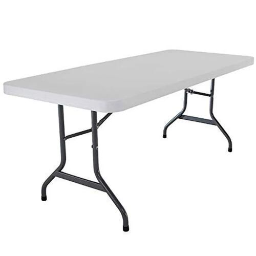 Mesa Plegable Jardimex Plastico Tipo Portafolio 1.80m Jardin Evento
