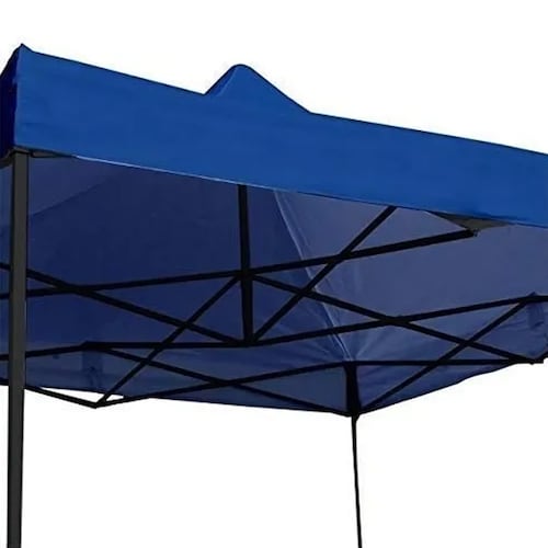 Carpa 3x3 Toldo Jardimex Paredes Transparentes Azul Armable Plegable Azul .