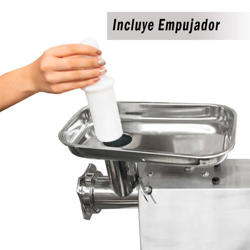 Molino De Carne Motor 1HP  Acero Inoxidable 120 Kg Uso Rudo Profesional