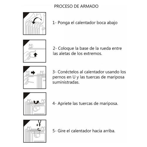 Calefactor Calentador Electrico Aceite 3 niveles Termostato Tipo Radiador