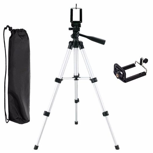 Tripie 1.30m Con Soporte Celular Camara Base Universal Video FRALUGIO.