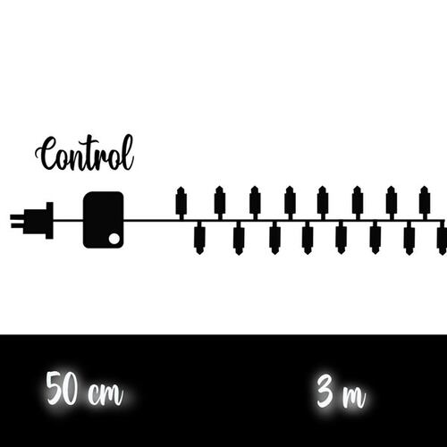 Serie Luz Cálida Navideña 60 Focos Luz  Led 3 Mts. 6 Cajas Navicolors