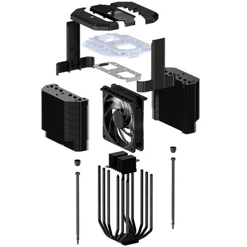 Disipador Ventilador Cooler Master MasterAir MA620M Controlador RGB MAM-D6PN-120PA-R1