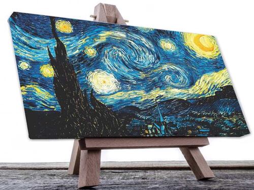 Cuadro Decorativo Canvas La Noche Estrellada de Vincent Van Gogh.