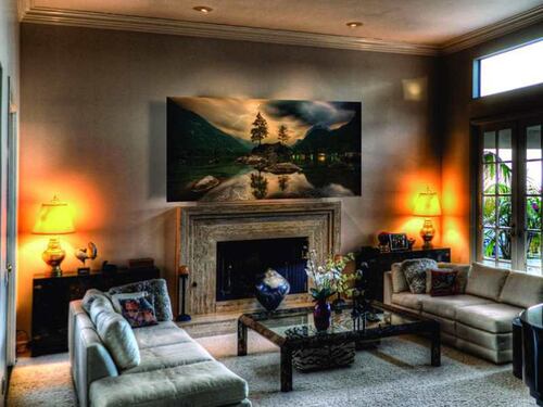 Cuadro Decorativo Canvas de tormenta en las Montañas.