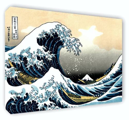 Cuadro Decorativo Canvas La gran Ola de Kanagawa.