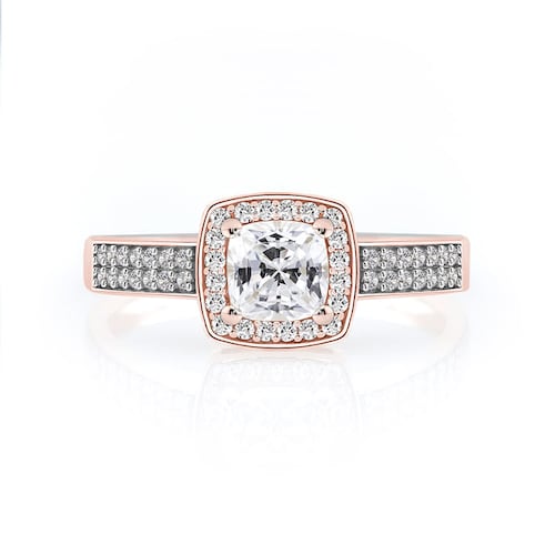 ANILLO DE COMPROMISO MABEL ORO 10K ABBA JOYAS.