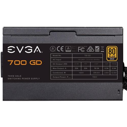Fuente De Poder EVGA 700 GD 700W 80 PLUS GOLD 100-GD-0700-V1.