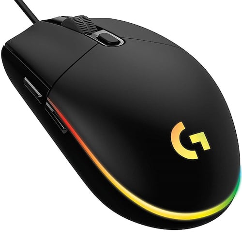 Mouse Logitech G203 LIGHTSYNC RGB Alambrico Optico USB Negro 910-005793