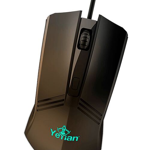 Kit Teclado Mouse Diadema y MousePad YeYian HYDRA S2000 Combo Retroiluminado LED USB Gamer YKH-20707