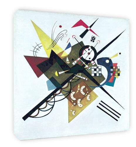 Cuadro Decorativo Canvas de Kandinsky En Blanco II. 120 X 120 cm