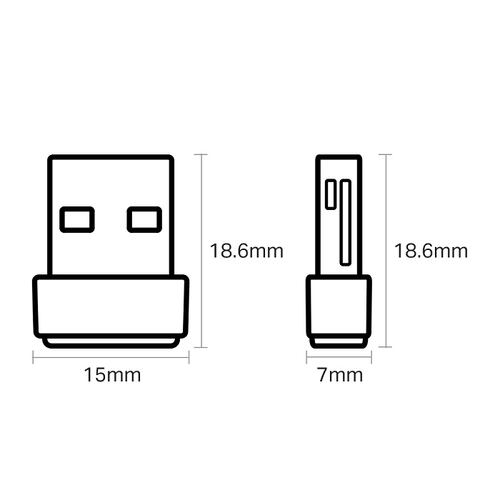 Adaptador Inalámbrico USB Tp-Link Archer T2U Nano Banda Dual AC600.