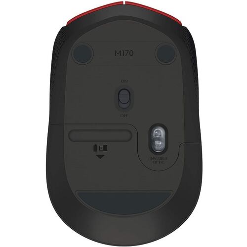 Mouse Logitech M170 Inalambrico Optico USB Rojo 910-004941.