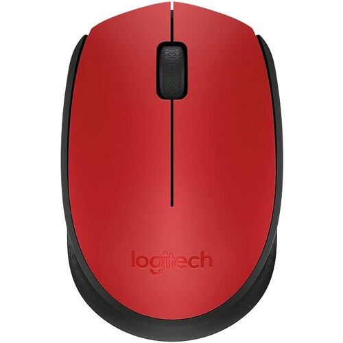 Mouse Logitech M170 Inalambrico Optico USB Rojo 910-004941.