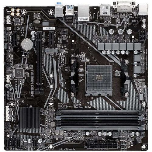 Tarjeta Madre GIGABYTE A520M DS3H 4xDDR4 PCI-E USB3 Socket AM4.