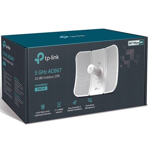 Antena Access Point Tp-Link CPE710 5GHz 867Mbps 23dBi Pharos Externo