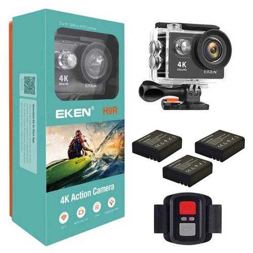 Camara Deportiva de Acción Eken H9R con 3 Baterías de Regalo Original .